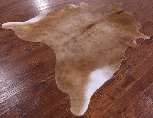 Light Brown Natural Cowhide Rug - XX-Large 8' 3