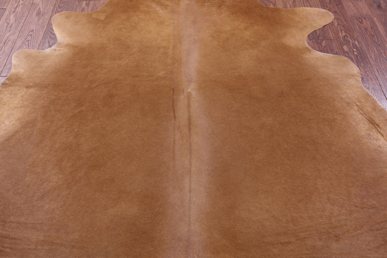 Brown Natural Cowhide Rug - X-Large 7' 4"H x 6' 10"W