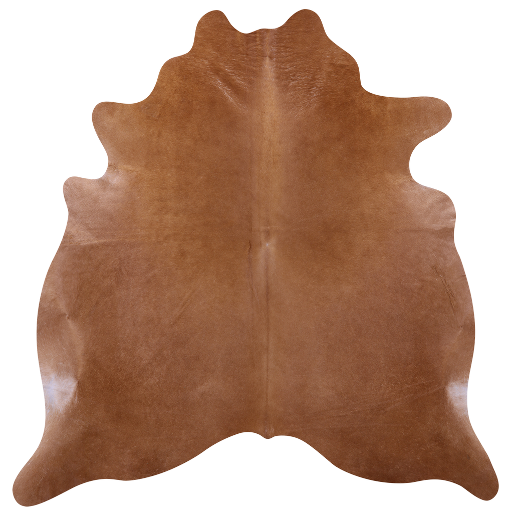 Brown Natural Cowhide Rug - X-Large 7' 4"H x 6' 10"W