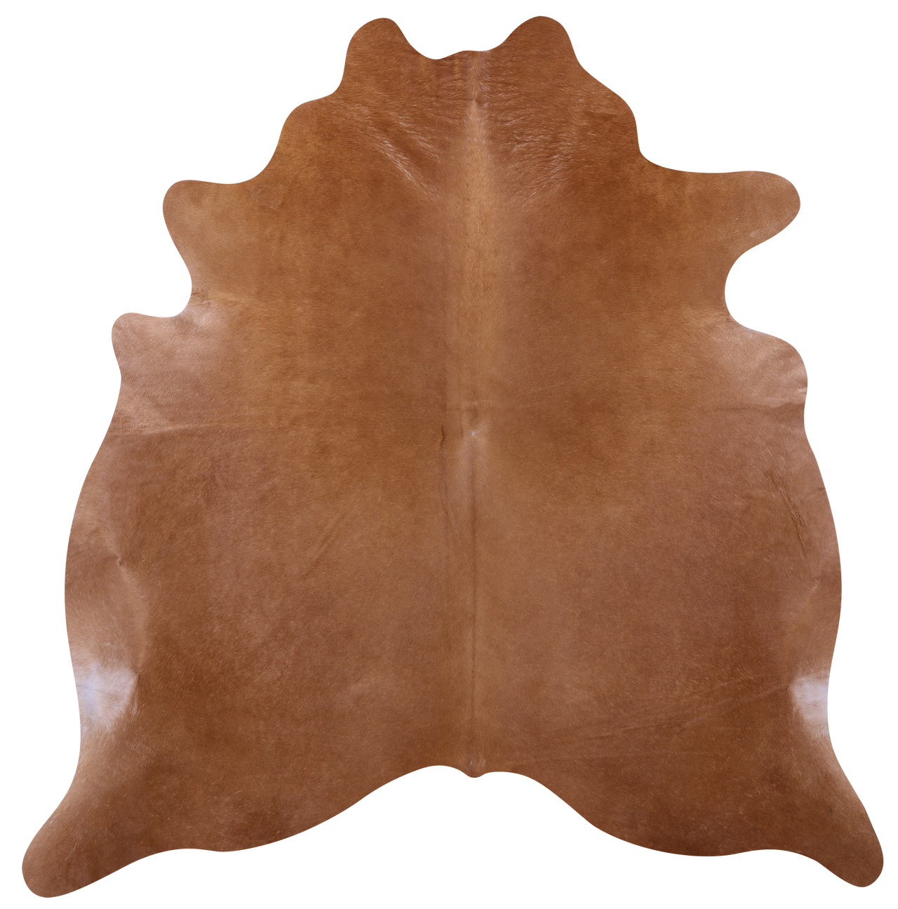 Brown Natural Cowhide Rug - X-Large 7' 4"H x 6' 10"W