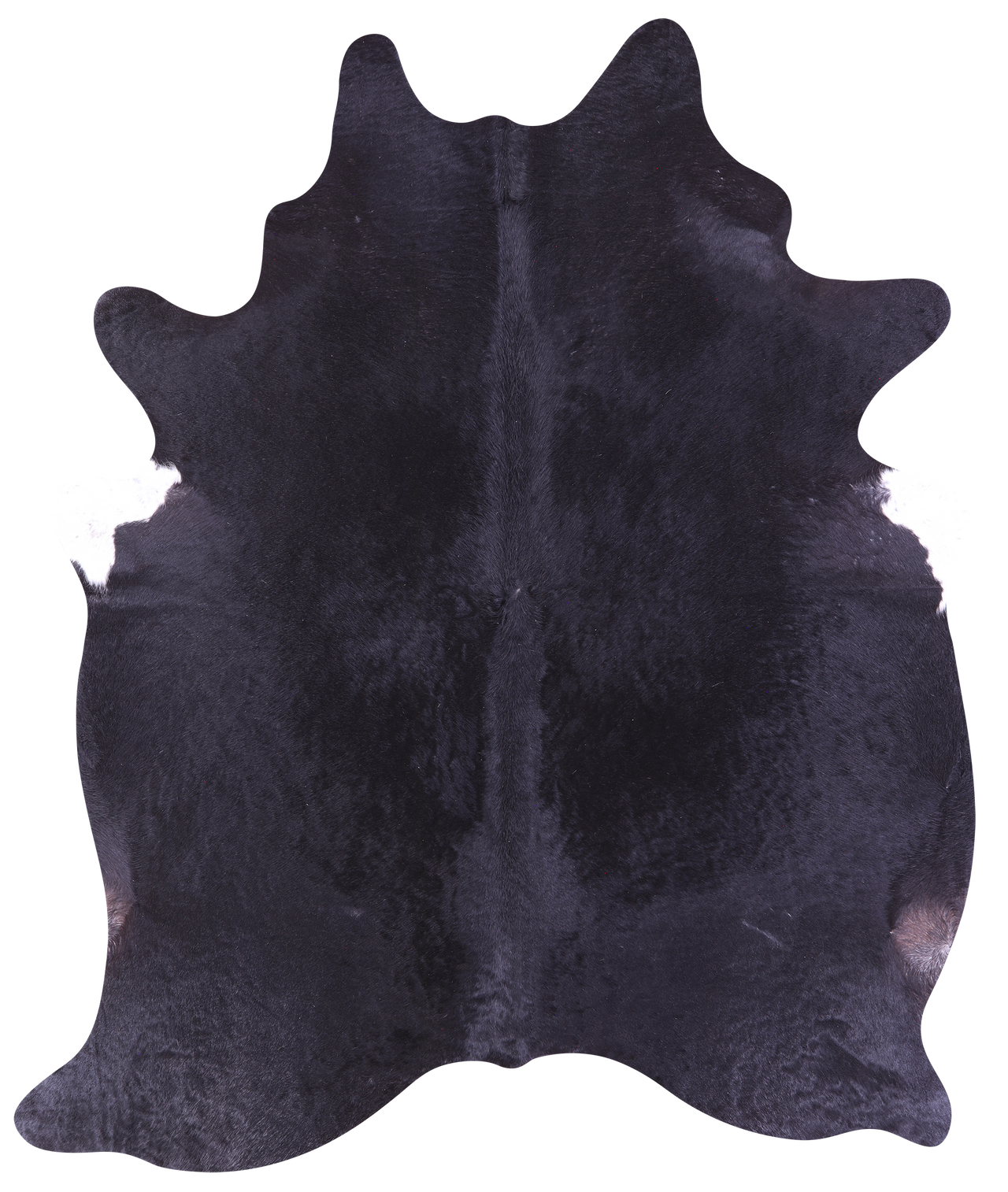 Black Natural Cowhide Rug - X-Large 7' 4"H x 6' 0"W