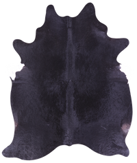 Thumbnail for Black Natural Cowhide Rug - X-Large 7' 4