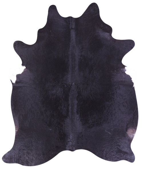 Black Natural Cowhide Rug - X-Large 7' 4