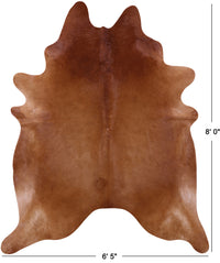 Thumbnail for Brown Natural Cowhide Rug - XX-Large 8' 0