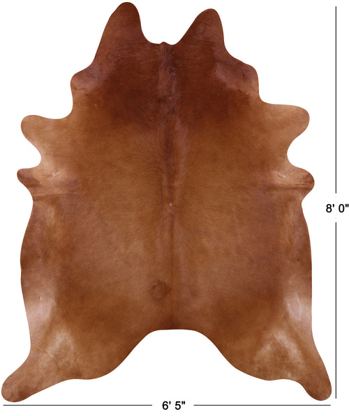 Brown Natural Cowhide Rug - XX-Large 8' 0