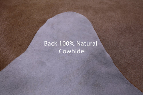Light Brown Natural Cowhide Rug - XX-Large 7' 8