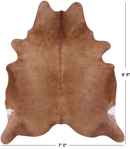 Brown Natural Cowhide Rug - XX-Large 8' 6