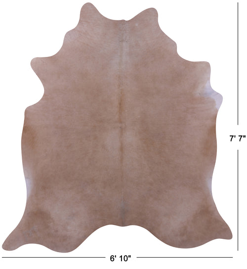 Beige Natural Cowhide Rug - X-Large 7' 7