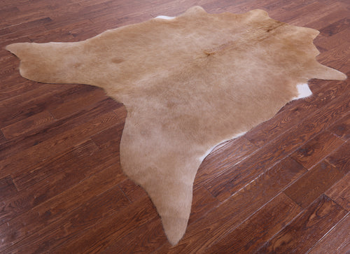 Light Brown Natural Cowhide Rug - X-Large 7' 5