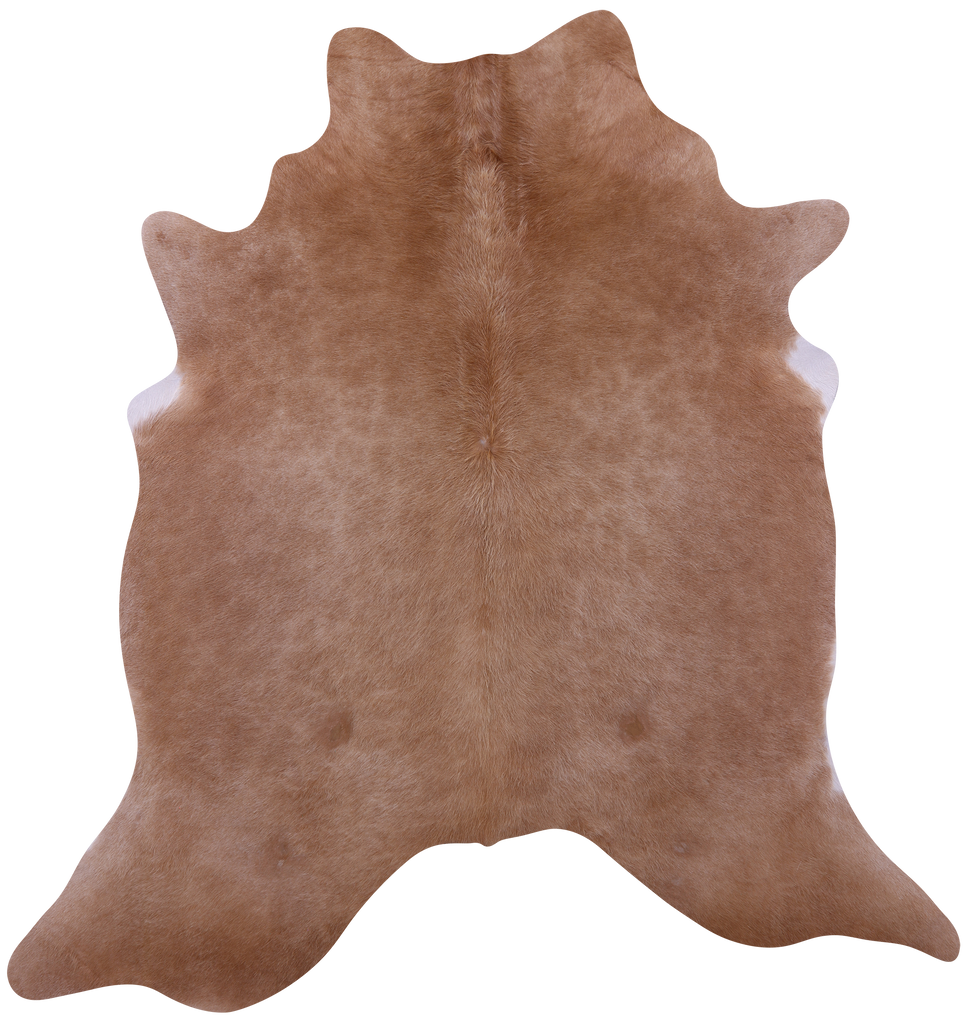 Light Brown Natural Cowhide Rug - X-Large 7' 5"H x 7' 0"W