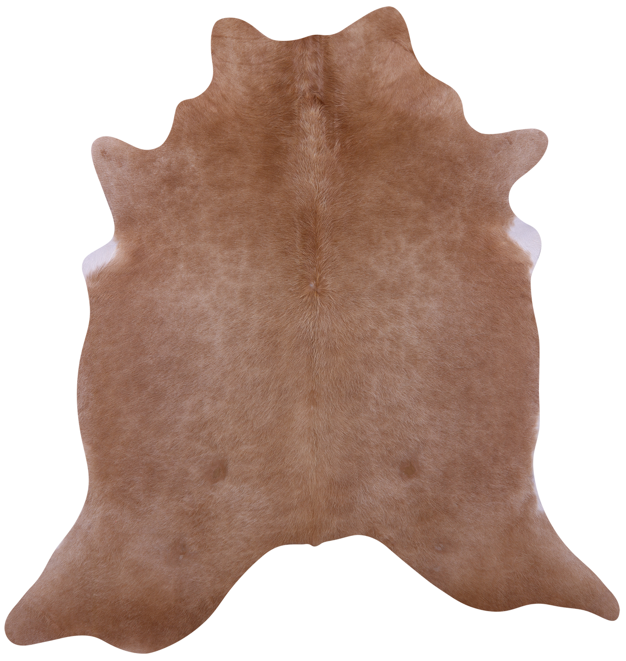 Light Brown Natural Cowhide Rug - X-Large 7' 5"H x 7' 0"W