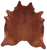 Brown Natural Cowhide Rug - X-Large 7' 7"H x 7' 1"W