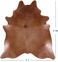 Thumbnail for Brown Natural Cowhide Rug - XX-Large 7' 10