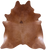 Brown Natural Cowhide Rug - XX-Large 7' 10"H x 7' 1"W