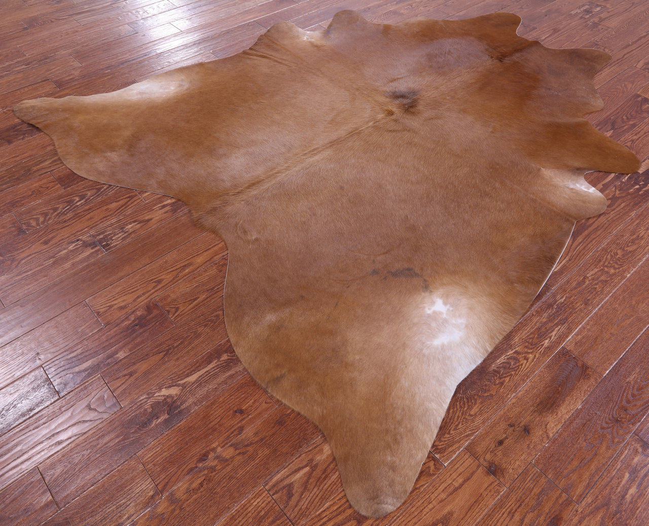 Brown Natural Cowhide Rug - XX-Large 7' 10"H x 7' 1"W