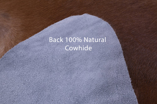 Brown Natural Cowhide Rug - XX-Large 7' 10
