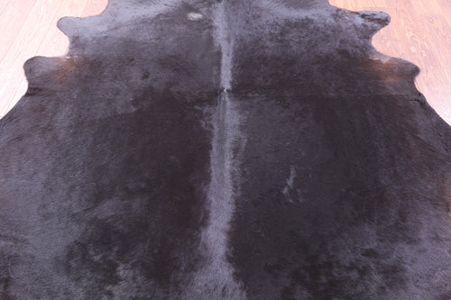 Black Natural Cowhide Rug - XX-Large 7' 9