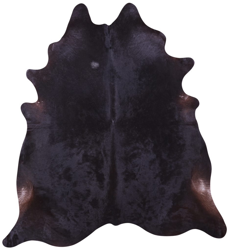 Black Natural Cowhide Rug - XX-Large 7' 9"H x 7' 1"W