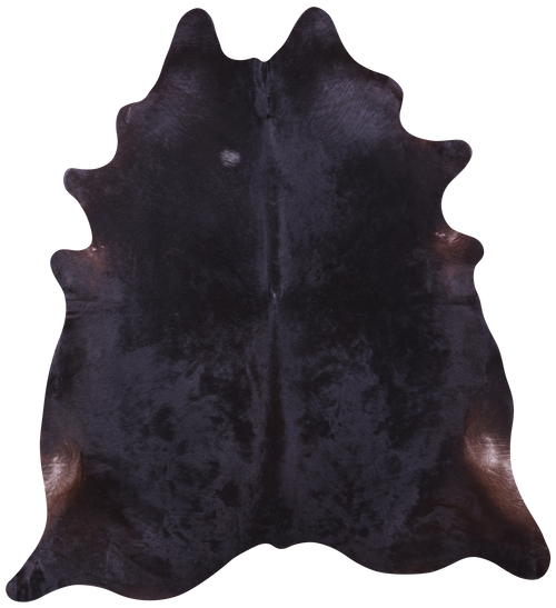 Black Natural Cowhide Rug - XX-Large 7' 9