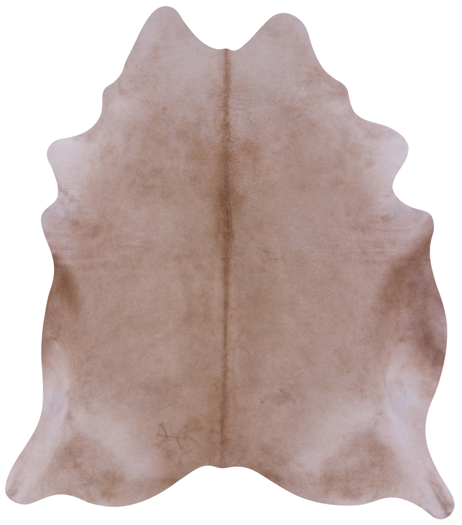 Beige Natural Cowhide Rug - X-Large 7' 4"H x 6' 4"W