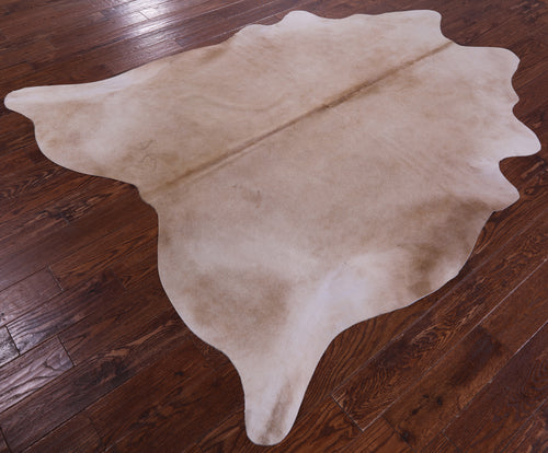 Beige Natural Cowhide Rug - X-Large 7' 4