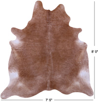 Thumbnail for Light Brown Natural Cowhide Rug - XX-Large 8' 0