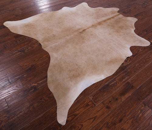 Light Brown Natural Cowhide Rug - X-Large 7' 1