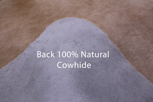 Light Brown Natural Cowhide Rug - X-Large 7' 1