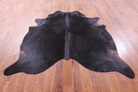 Thumbnail for Black Natural Cowhide Rug - X-Large 7' 0