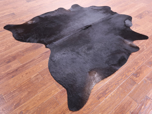 Black Natural Cowhide Rug - X-Large 7' 0