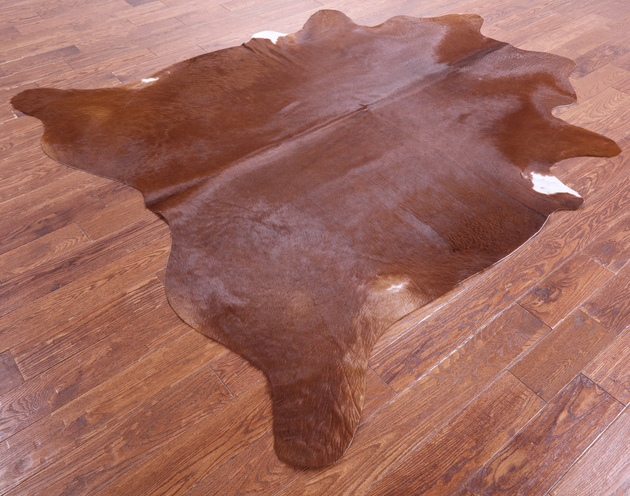 Brown Natural Cowhide Rug - XX-Large 7' 9"H x 7' 0"W