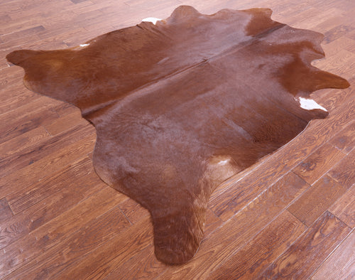 Brown Natural Cowhide Rug - XX-Large 7' 9