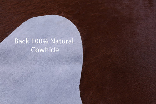 Brown Natural Cowhide Rug - XX-Large 7' 9
