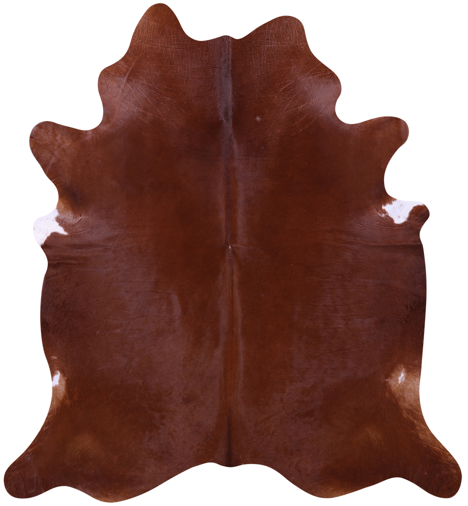 Brown Natural Cowhide Rug - XX-Large 7' 9"H x 7' 0"W