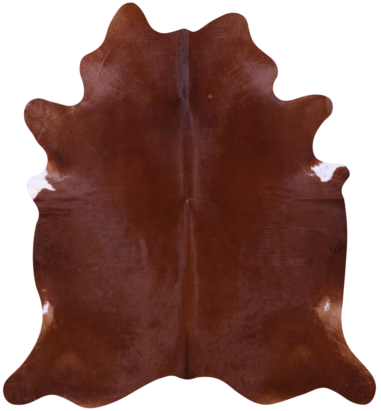 Brown Natural Cowhide Rug - XX-Large 7' 9"H x 7' 0"W