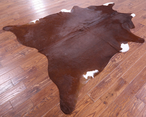 Brown Natural Cowhide Rug - XX-Large 8' 3