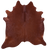 Brown Natural Cowhide Rug - X-Large 7' 3"H x 6' 7"W