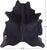 Black Natural Cowhide Rug - X-Large 7' 4"H x 6' 9"W