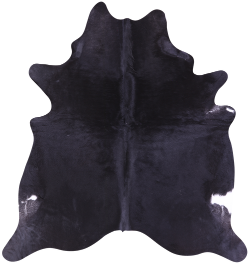 Black Natural Cowhide Rug - X-Large 7' 4
