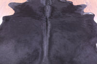 Thumbnail for Black Natural Cowhide Rug - X-Large 7' 4