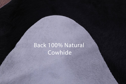 Black Natural Cowhide Rug - X-Large 7' 4