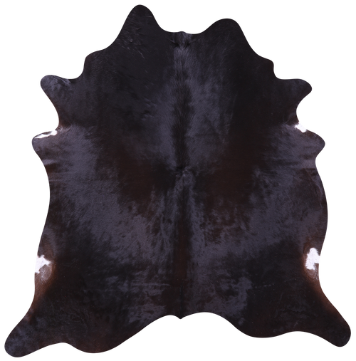 Dark Brown Natural Cowhide Rug - X-Large 7' 0