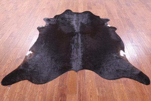 Dark Brown Natural Cowhide Rug - X-Large 7' 0