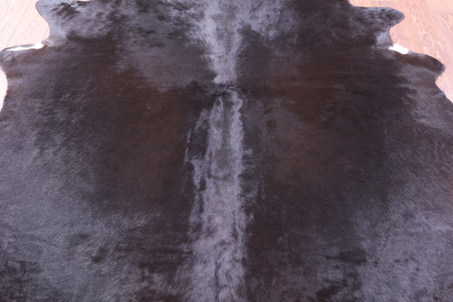 Dark Brown Natural Cowhide Rug - X-Large 7' 0