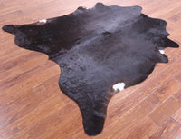 Thumbnail for Dark Brown Natural Cowhide Rug - X-Large 7' 0