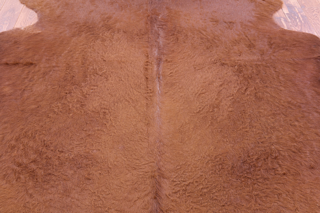 Brown Natural Cowhide Rug - XX-Large 8' 0"H x 7' 0"W