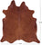 Brown Natural Cowhide Rug - XX-Large 8' 0"H x 7' 0"W