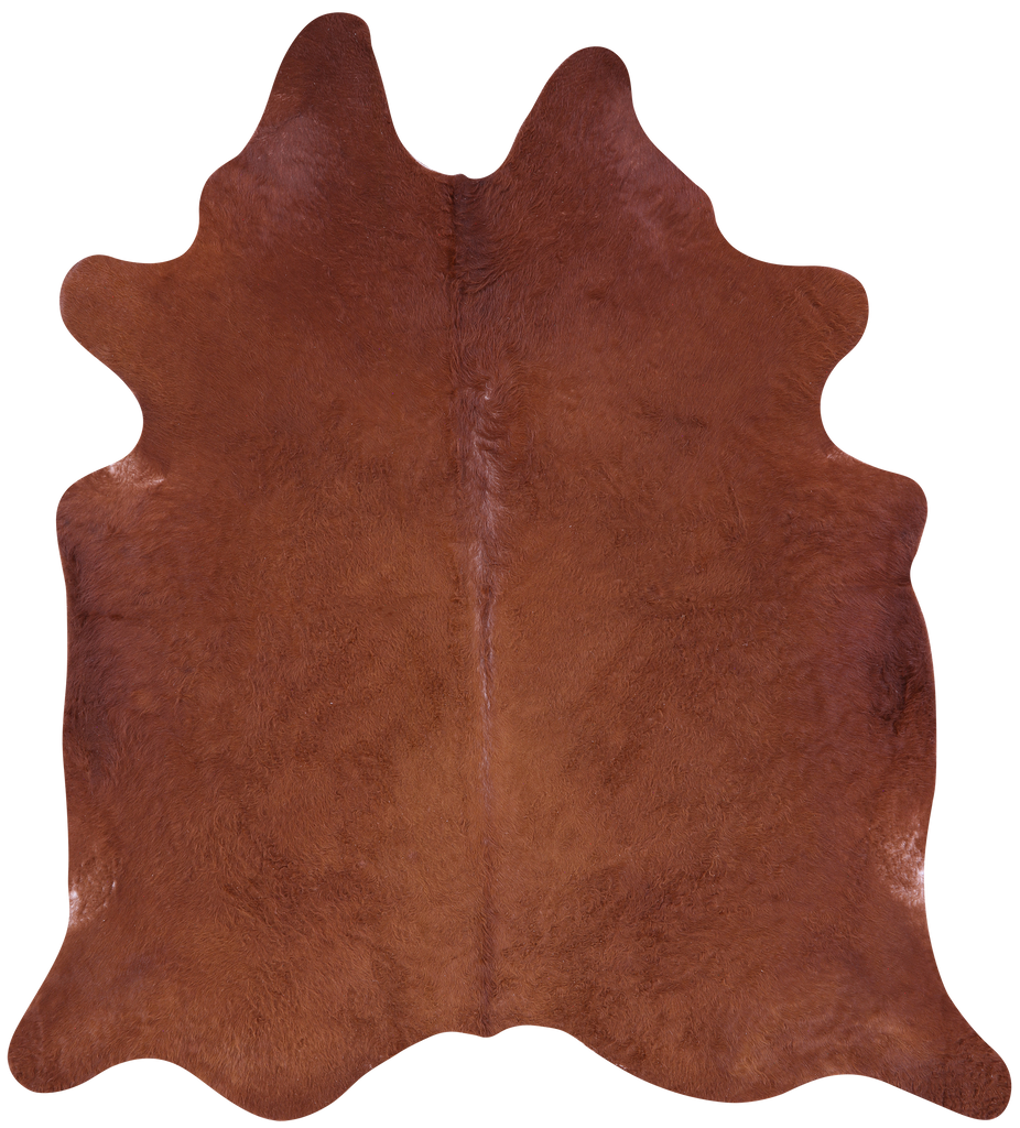 Brown Natural Cowhide Rug - XX-Large 8' 0"H x 7' 0"W
