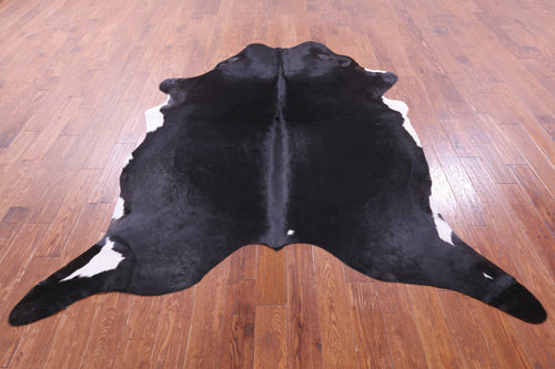 Black Natural Cowhide Rug - XX-Large 8' 1