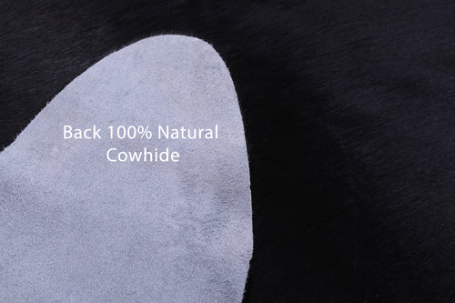Black Natural Cowhide Rug - XX-Large 8' 1